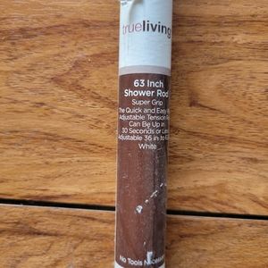 True Living 63 Inch Super Grip Shower Rod
